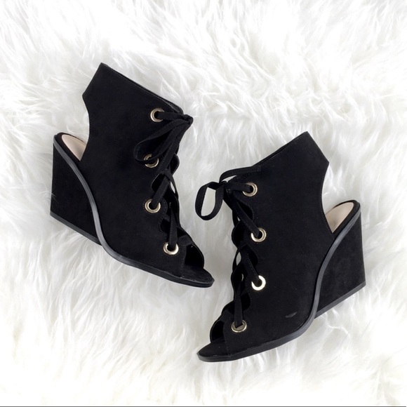 Nine West Lace Up Wedges - Picture 1 of 12
